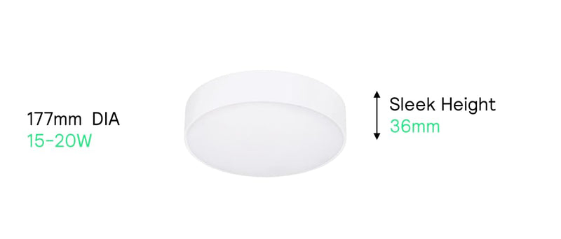 Philips LED Glow Surface Downlight Metal Body, Trim Less Sleek and Energy-efficient Surface Mount Light (6500k - Cool White, B0FLQ816BP)
