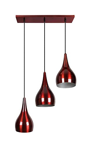 Philips 58078 Blithe 3 Head Pendant Wine and Silver