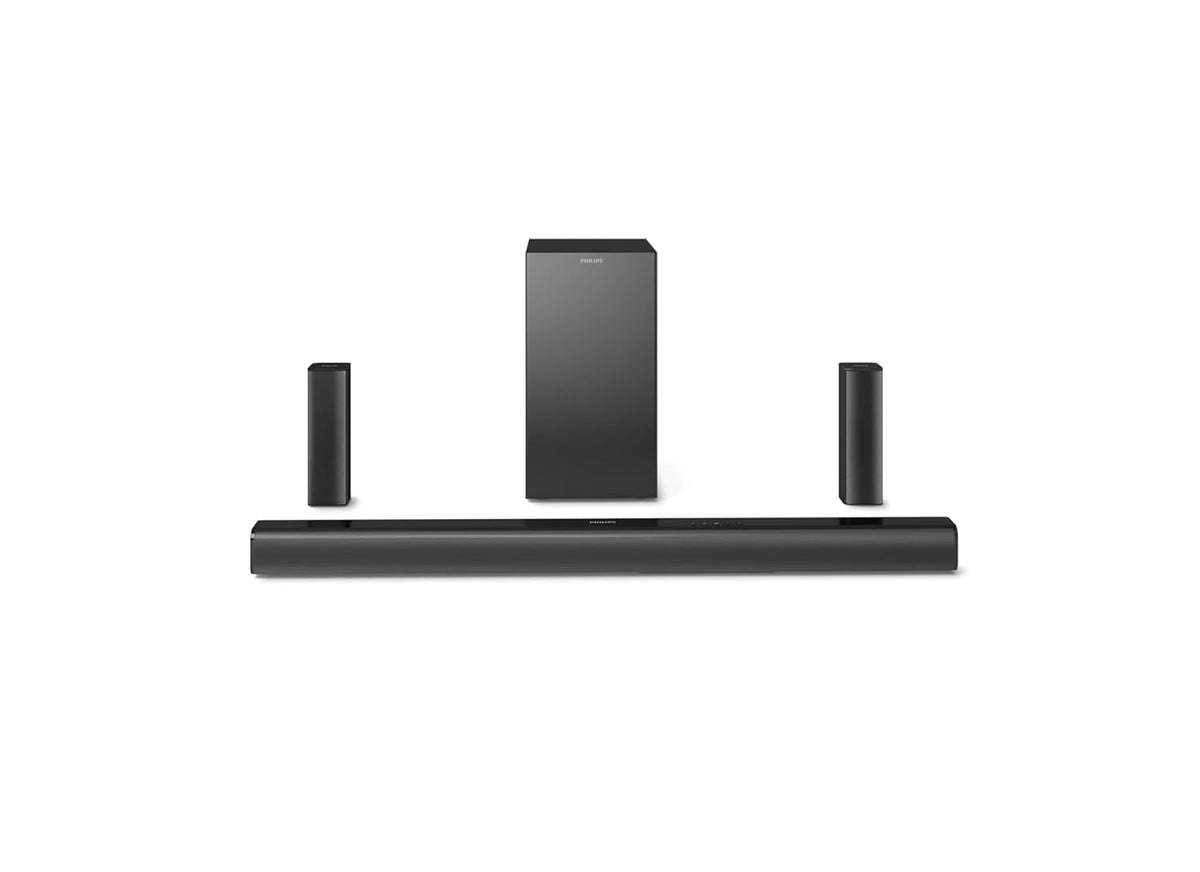 Philips Audio TAB4529/94 5.1 Channel Soundbar with Wireless Satellites and Subwoofer, Bass Boost
