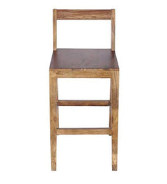 Sheesham Wood Bar Tall Stool Patio Outdoor Garden Chair Seat Home Stool Br own (Wulnut)