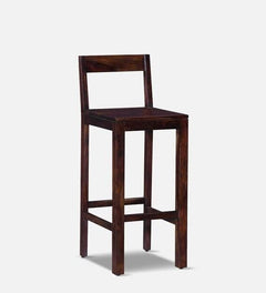 Elegant Sheesham Wood Bar Chair - Durable, Handcrafted, Comfortable Seating with Footrest, Ideal for Home Bar, 