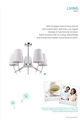 Philips 45603/11/66 24-Watt Suspension Light (Chrome and Metal)