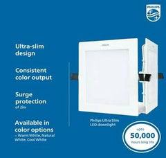 Philips UltraSlim 3W LED Panel Light Pack of 5
