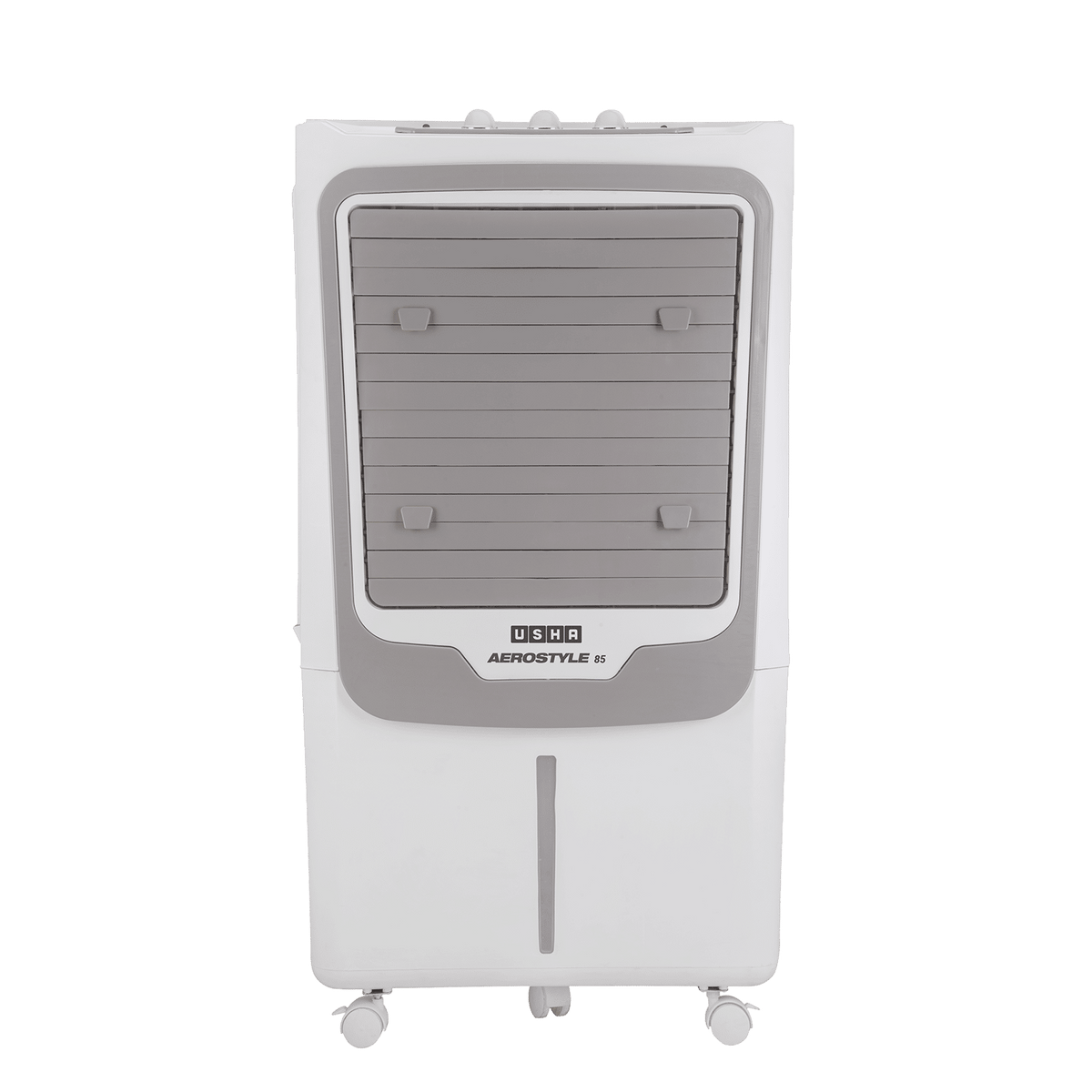 Usha AERO STYLE 85ASD1 85 Litres Desert Air Cooler with Shower Distribution Channel (Adjustable Water Flow, White & Grey)