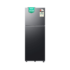 Samsung RT34 330 Litres 2 Star Frost Free Double Door Smart Wifi Enabled Convertible Refrigerator with Twin Cooling Plus Technology (RT34HG5A42BXHL, Luxe Black) (2026 Model)-1