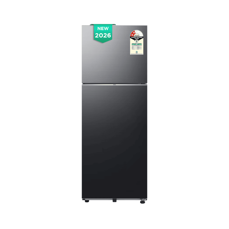 Samsung RT34 330 Litres 2 Star Frost Free Double Door Smart Wifi Enabled Convertible Refrigerator with Twin Cooling Plus Technology (RT34HG5A42BXHL, Luxe Black) (2026 Model)-1
