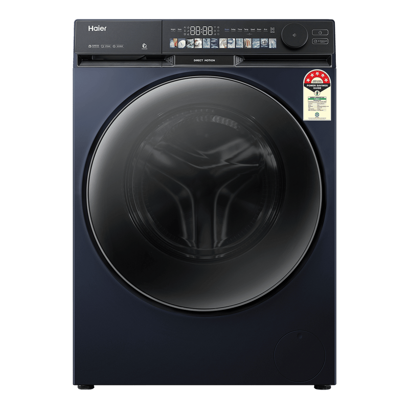 Haier 10 kg 5 Star Wi-Fi Fully Automatic Front Load Washing Machine (F9P, HW100-DM14F9PBKU1, Direct Motion Motor, Black)-1