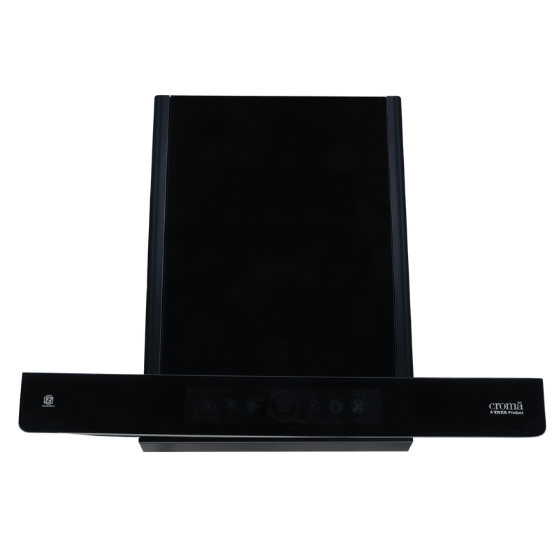 Croma AG1117 60cm 1500m3/hr Ducted Auto Clean Wall Mounted Chimney with Gesture Control (Black)-1