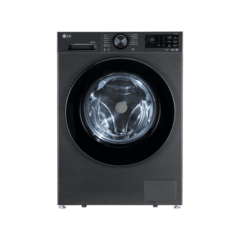 LG 12/7 kg Wi-Fi Inverter Fully Automatic Front Load Washing Machine (GVX, FDX1207N5B, Turbowash 360, Platinum Black)-1