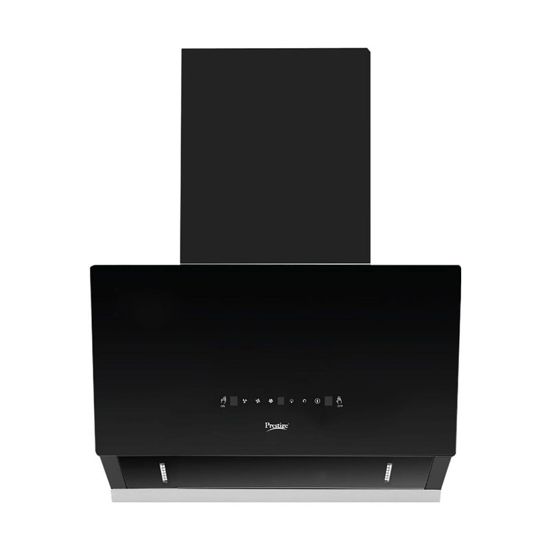Prestige Provo 900 Kitchen Hood Chimney, Prestige Svachh Efficia Hob 03 AI (with Toughened Glass Top Multi Spark Ignition System & 3 Brass Burners), Prestige Chimney Installation Kit