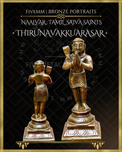 Naalvar:Tamil Saiva Saints (Nayanmars) Panchaloha Bronze Icon Set - 6.5" to 7"