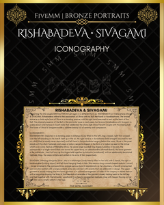 Rishabhadeva Sivagami Shiva Panchaloha Bronze Icon Set - 4"