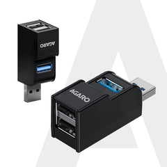 AGARO 3-Port USB Hub, USB 3.0 Data Hub with High-Speed 5Gbps Transfer-1