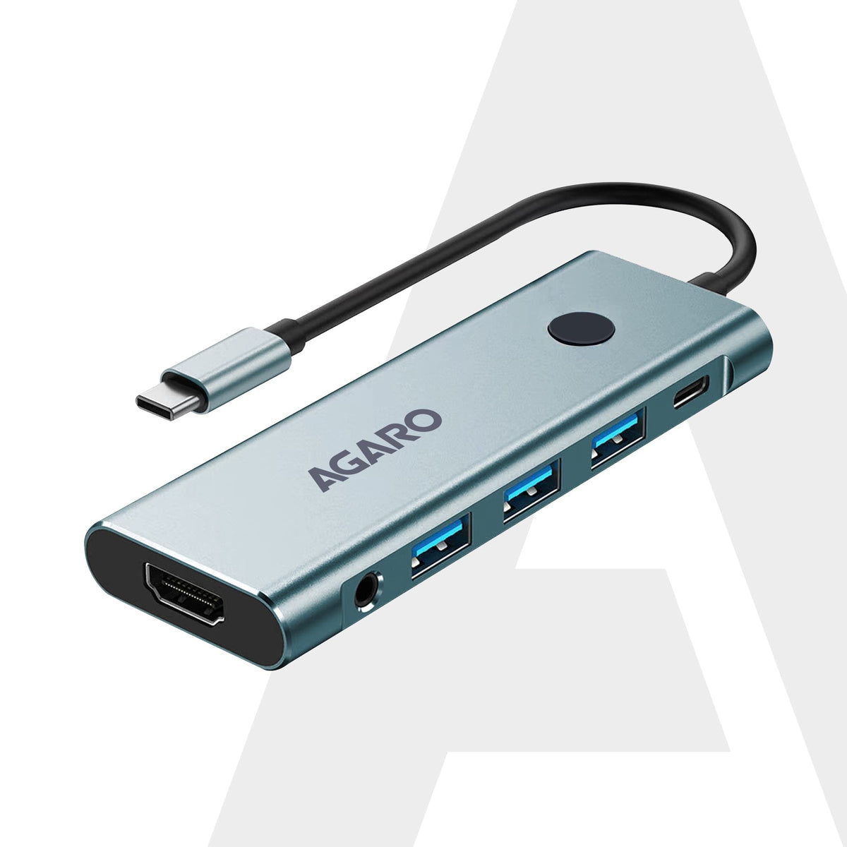 AGARO 9-in-1 Type-C Multiport Hub, 4K60Hz HDMI, 100W PD Fast Charging