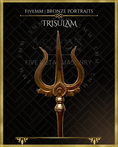 Trisula Panchaloha Bronze Icon - 10"