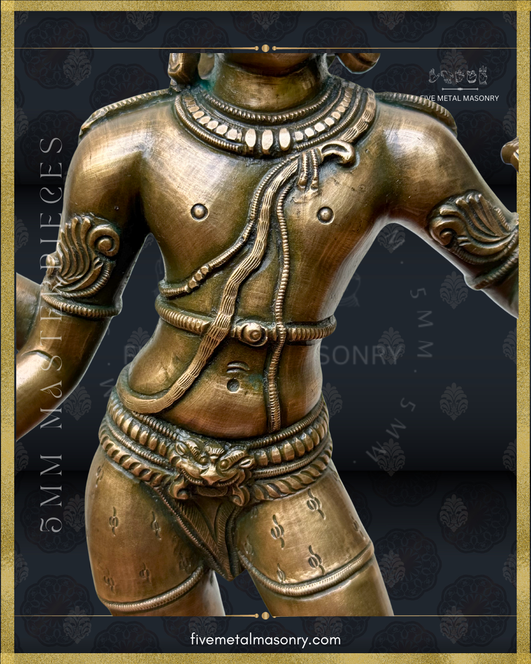 Vinadhara Dakshinamurti Shiva Panchaloha Bronze Icon - 16" - Masterpieces Collection