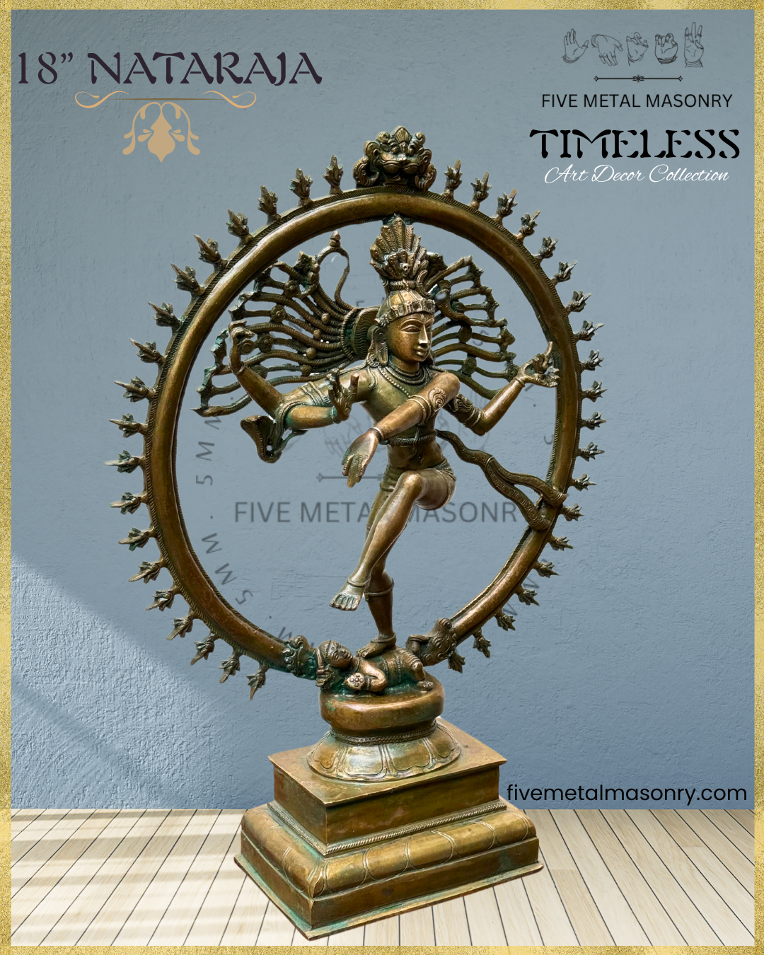 Nataraja Panchaloha Bronze Icon - 18" - Timeless Collection