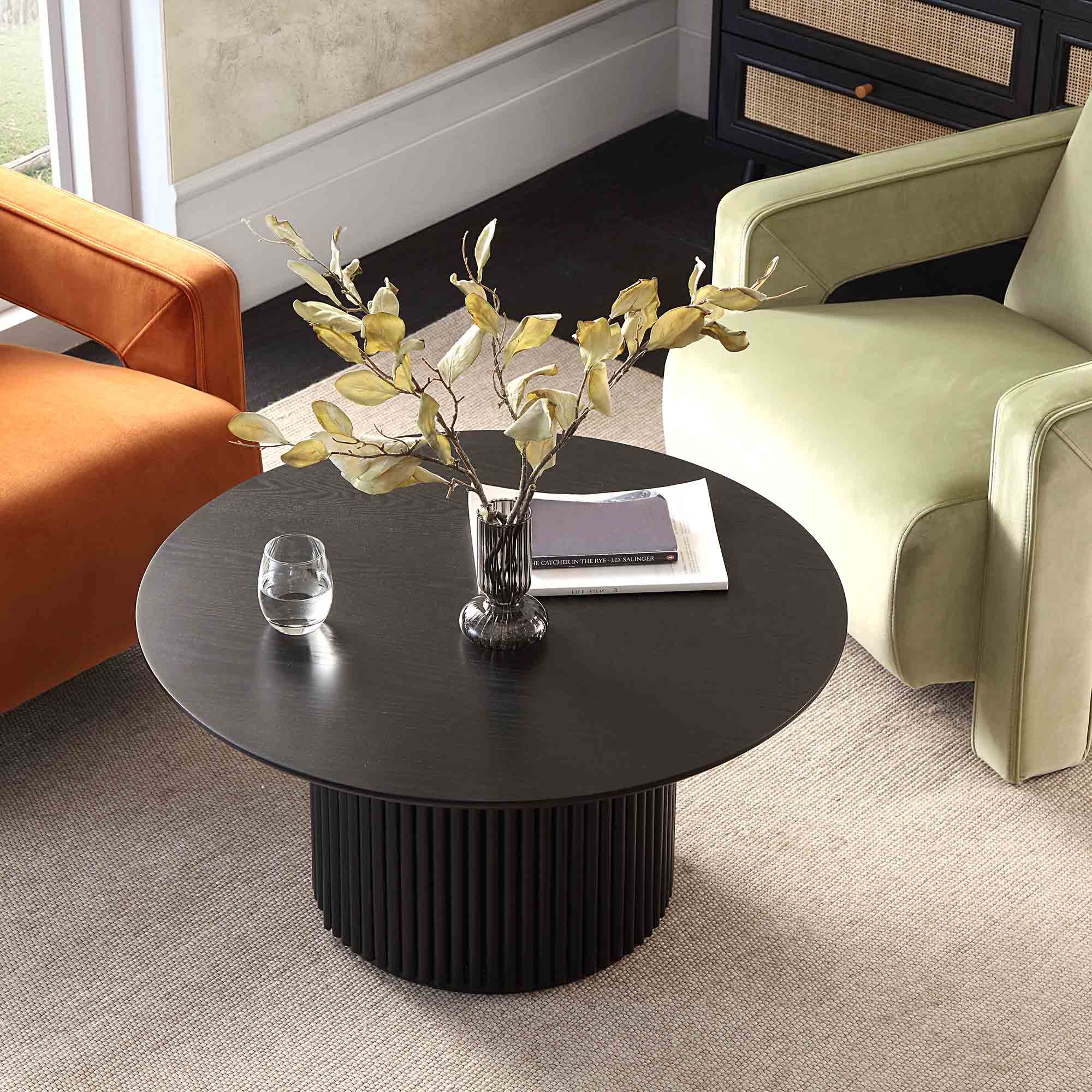 Wynmist Round Solidwood Pedestal Coffee Table