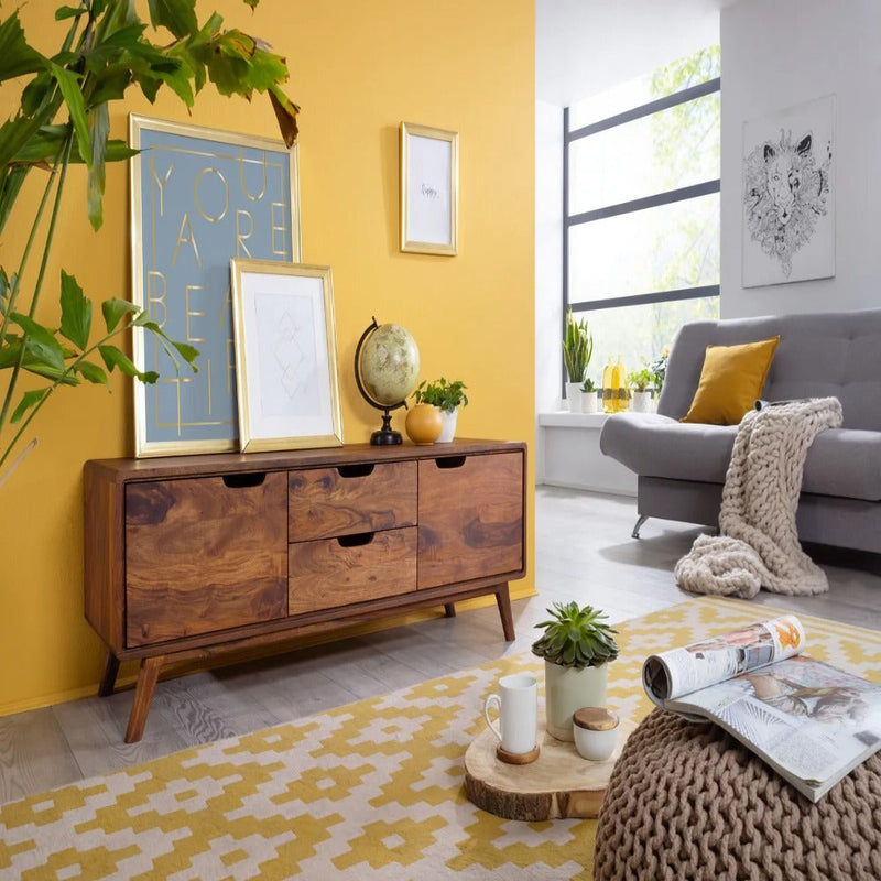 Banglore Mid-Century Sheesham Wood TV Cabinet