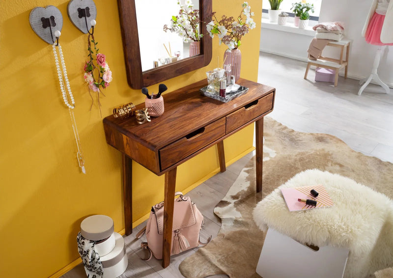Bangalore  Solid Sheesham Wood Console Table with Drawers
