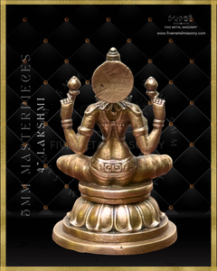 Lakshmi Panchaloha Bronze Icon - 4"-  Masterpieces Collection