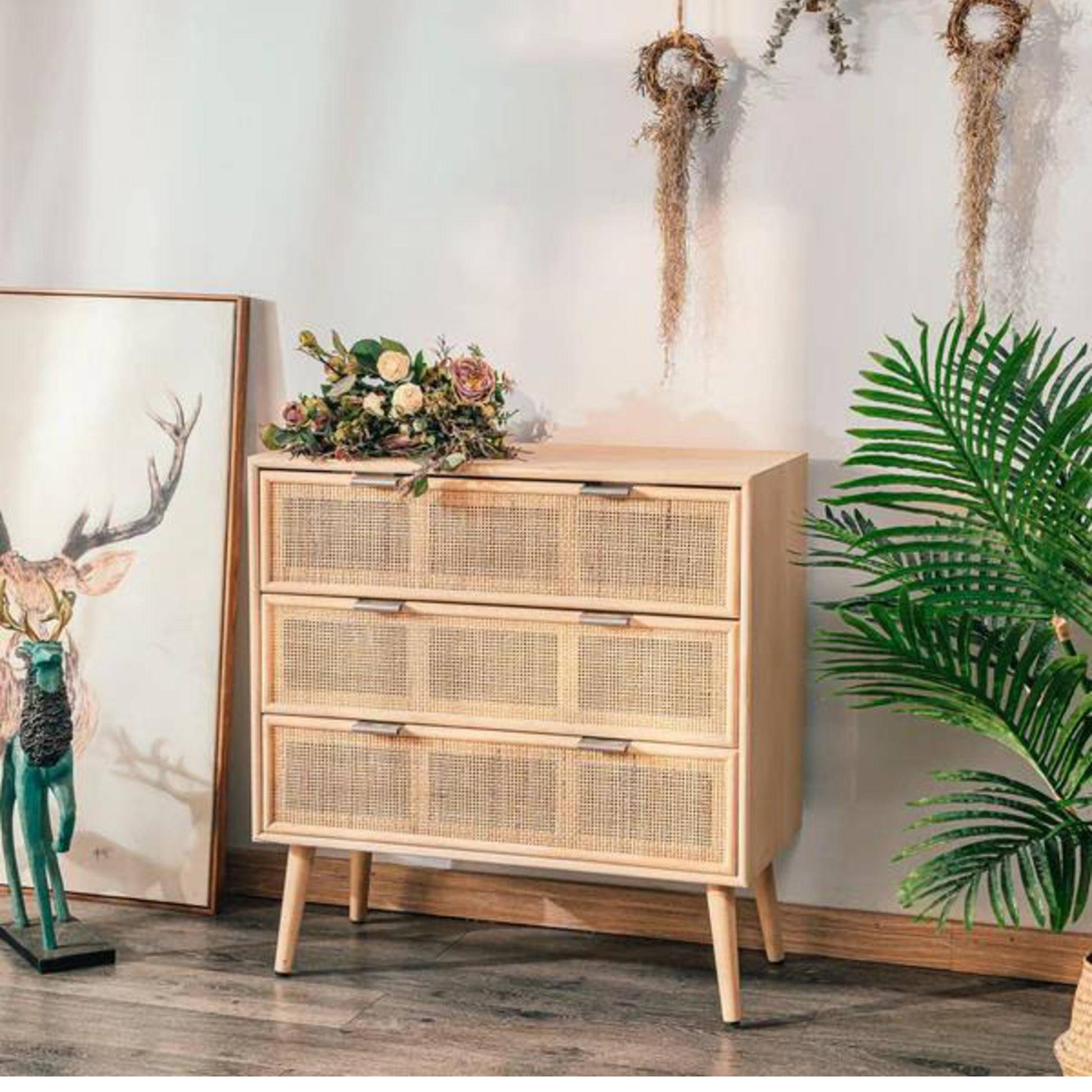 Varnisa Cane Writing Desk