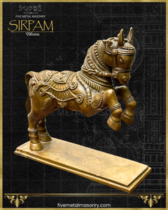 Asva:Horse Panchaloha Bronze Icon - 9" - Sirpam Collection