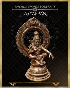 Ayyappan Panchaloha Bronze Icon - 6.5"