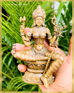 Lalitha-Tripurasundari  Panchaloha Bronze Icon - 6"-  Masterpieces Collection