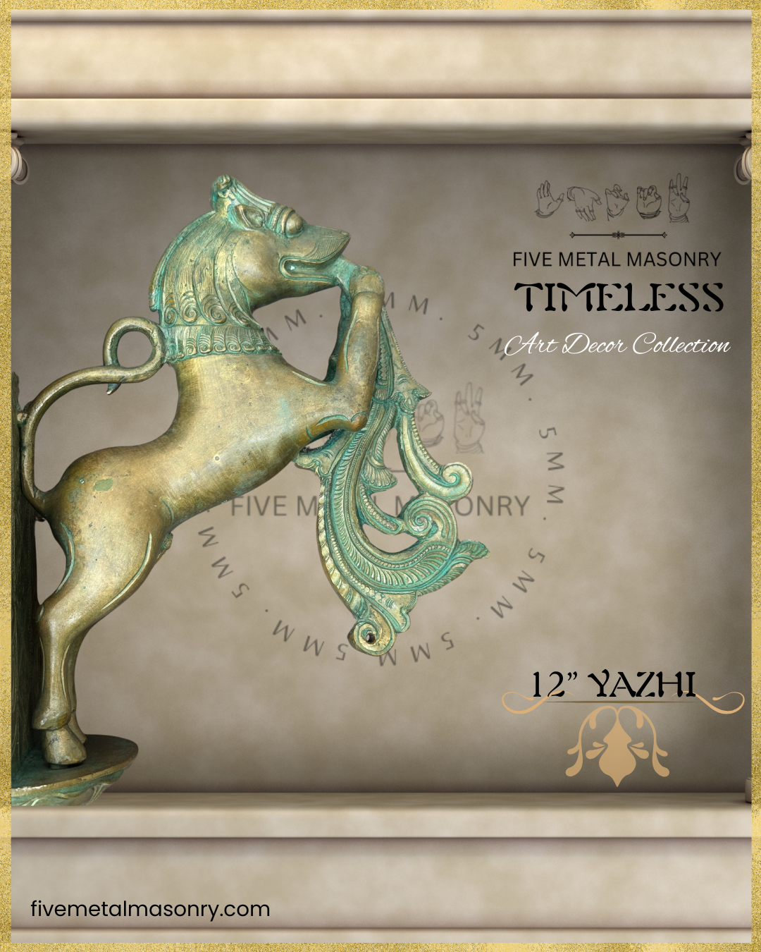 Yazhi Panchaloha Bronze Icon - 12"- Timeless Collection | Made to Order
