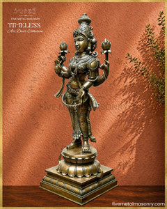 Lakshmi Panchaloha Bronze Icon - 20" Standing - Timeless Collection