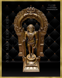Dhandayudhapani Murugan Panchaloha Bronze Icon - 13" with arch - Masterpieces Collection