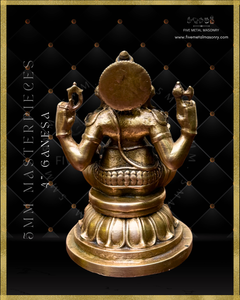 Ganesa Panchaloha Bronze Icon - 4"-  Masterpieces Collection