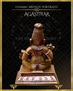 Agastya Panchaloha Bronze Icon - 3.5"