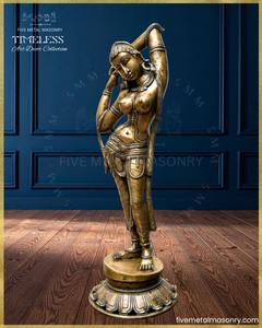 Apsara  Panchaloha Bronze Icon - 22"- Timeless Collection
