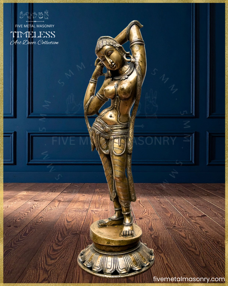 Apsara  Panchaloha Bronze Icon - 22"- Timeless Collection