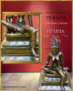 Parvati: Boga Shakti Panchaloha Bronze Icon - 17"- Timeless Collection