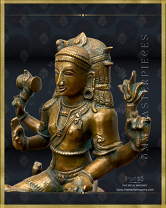 Dakshinamurti Shiva Panchaloha Bronze Icon - 13"-  Masterpieces Collection