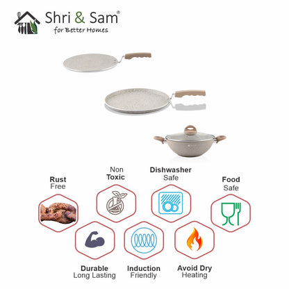 Aluminium 3 PCS Non-Stick STARTER Cookware Set Rockline