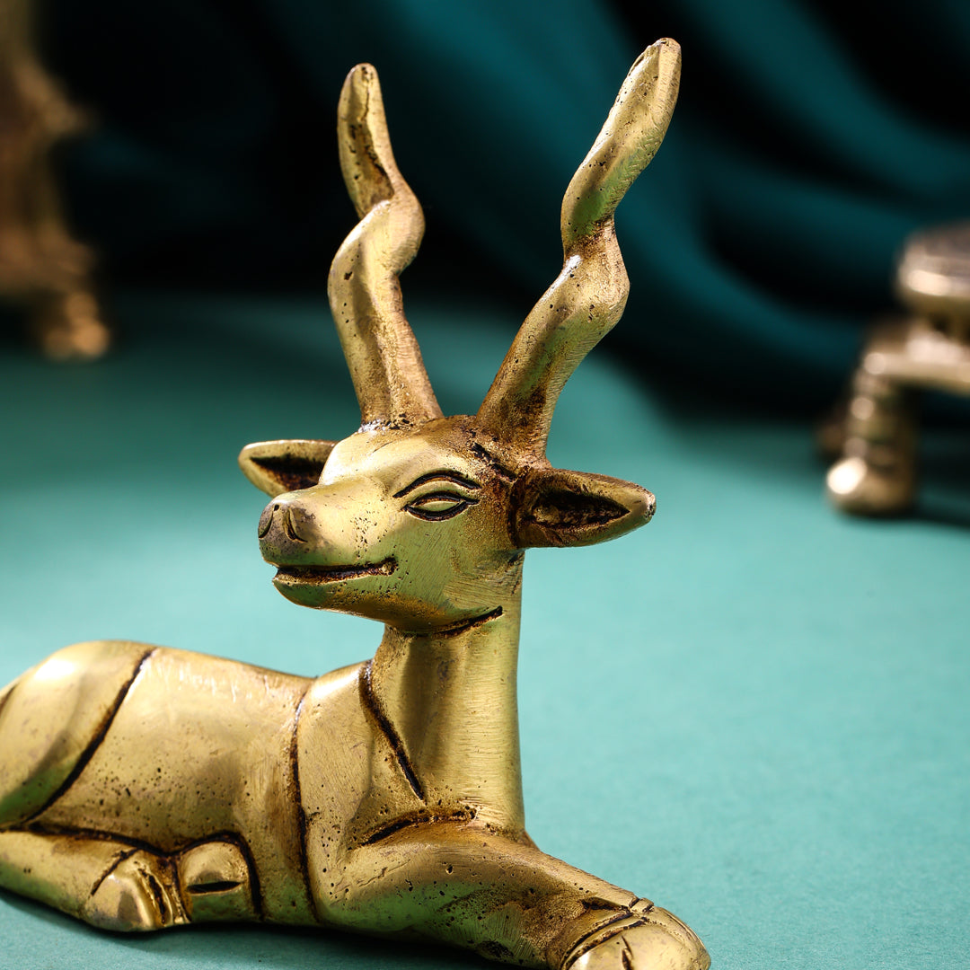 Brass Deer set (3.5 Inch)
