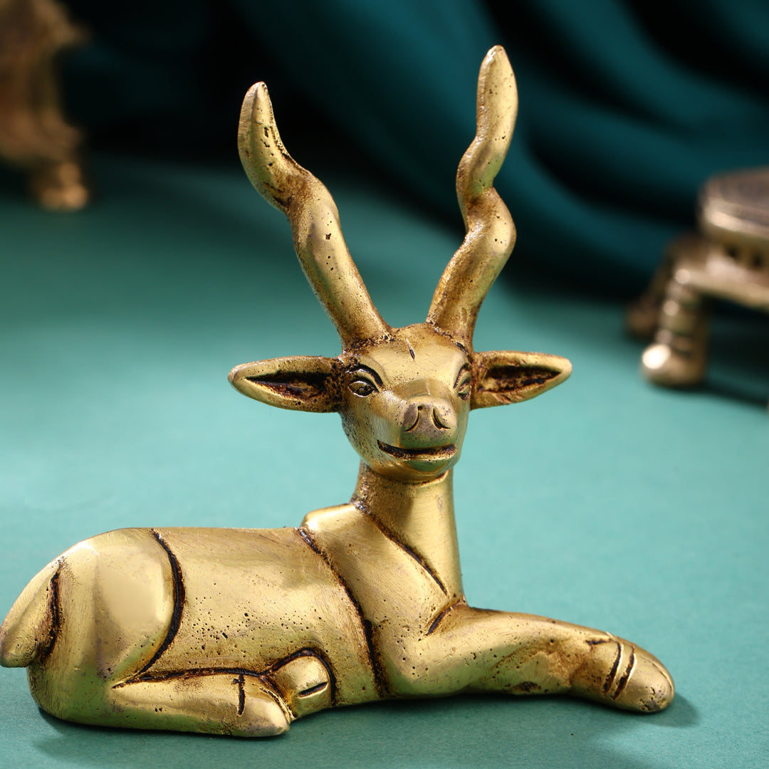 Brass Deer set (3.5 Inch)