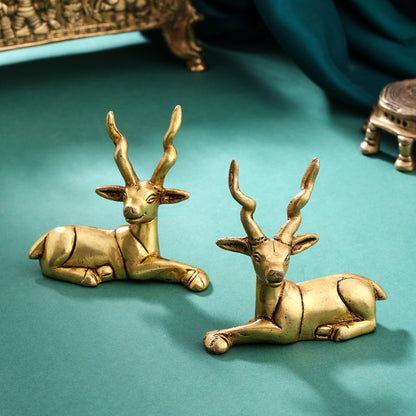Brass Deer set (3.5 Inch)