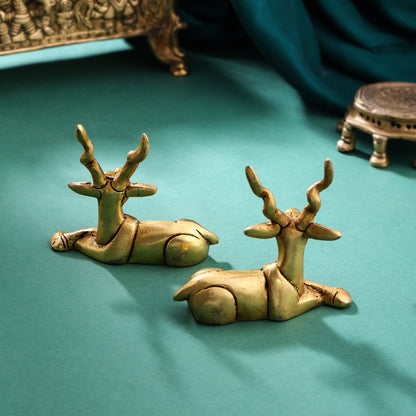 Brass Deer set (3.5 Inch)