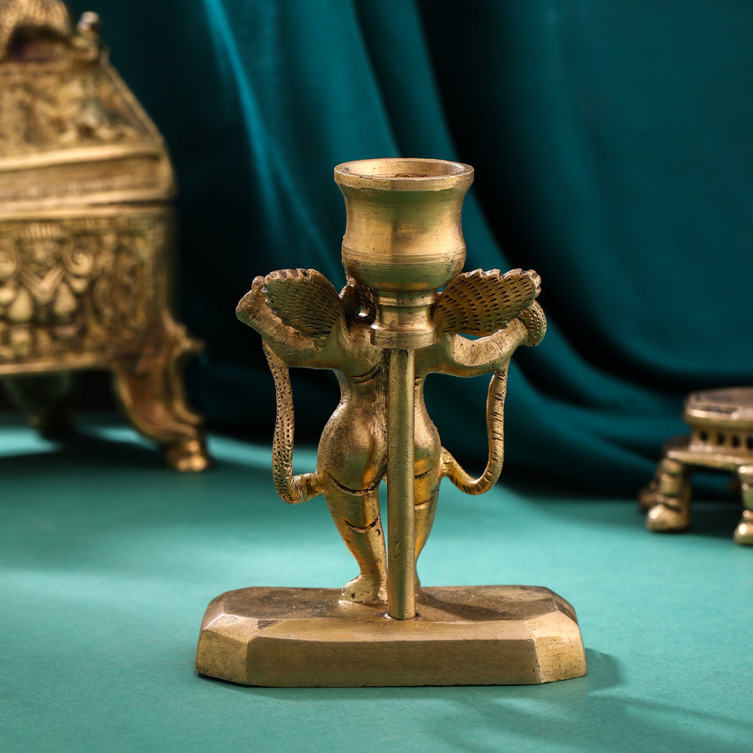 Brass Angel Candle Stand (4.2 Inch)