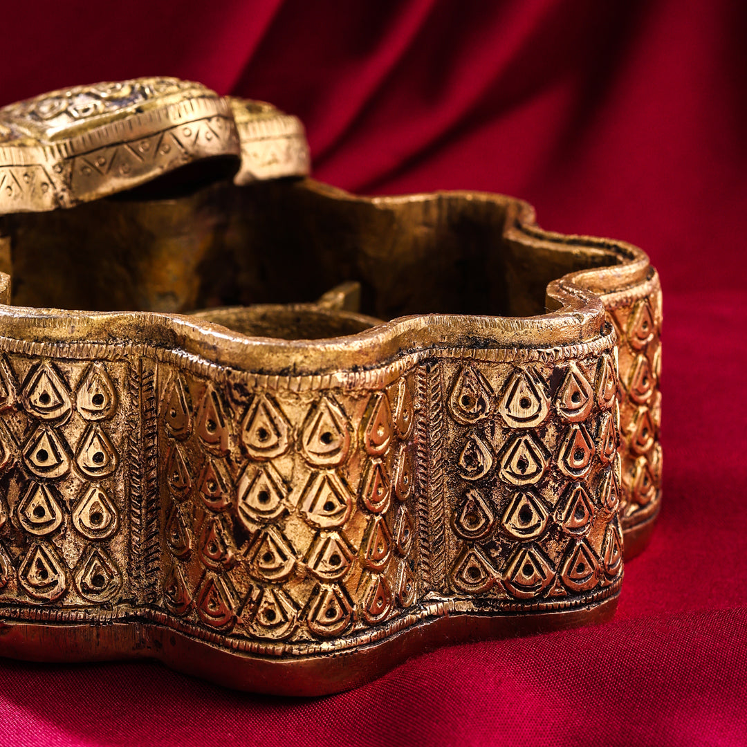 Brass Jewellery Box (3.5 Inch)