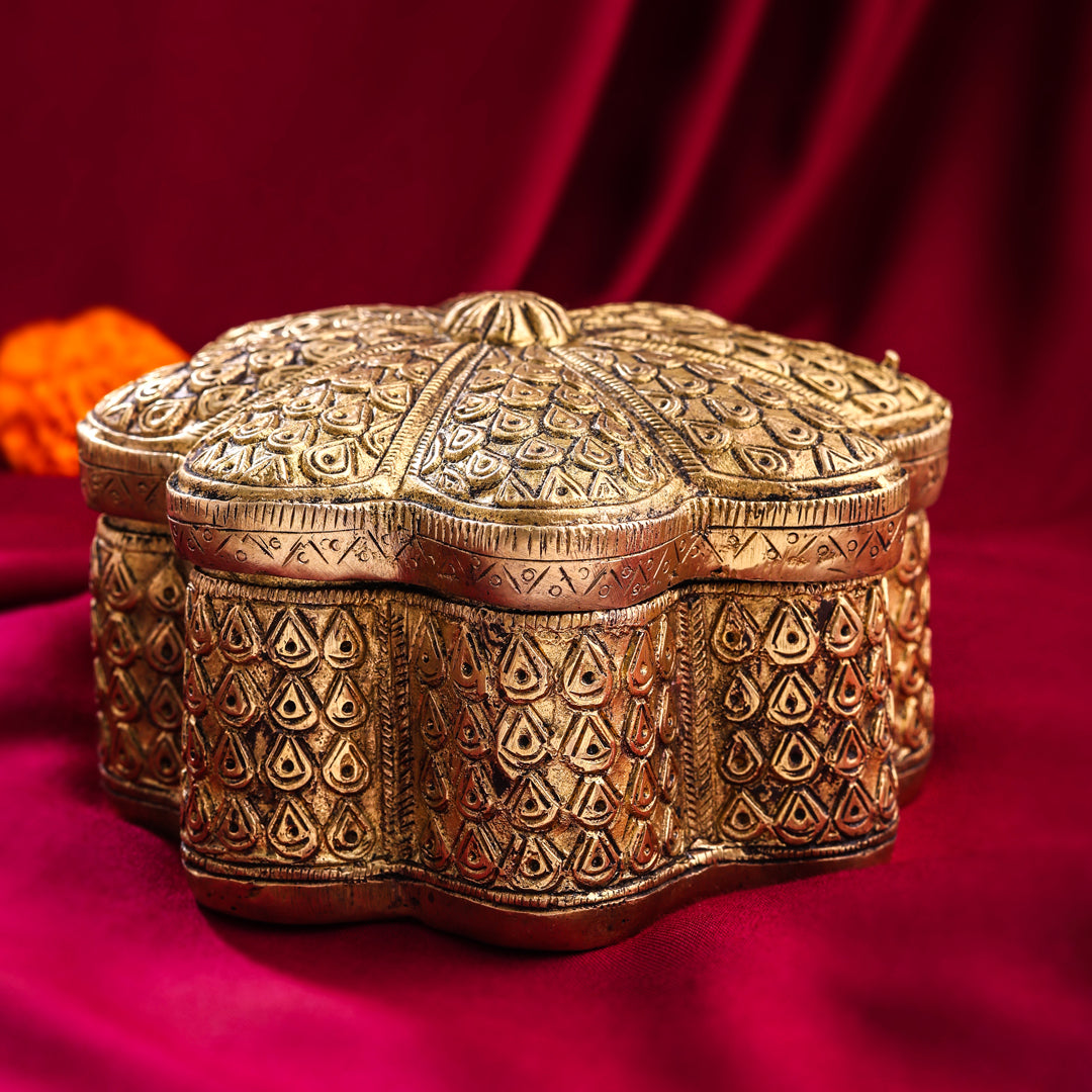 Brass Jewellery Box (3.5 Inch)