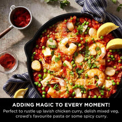 Meyer Pre-Seasoned Cast Iron 2 pcs Set (25cm Grillpan + 20cm Frypan/Skillet)
