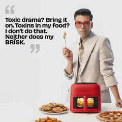 World's 1st 100% Toxin-Free ILAG® Certified CeramicTech™ Air Fryer with XL Basket | BRĪSK
