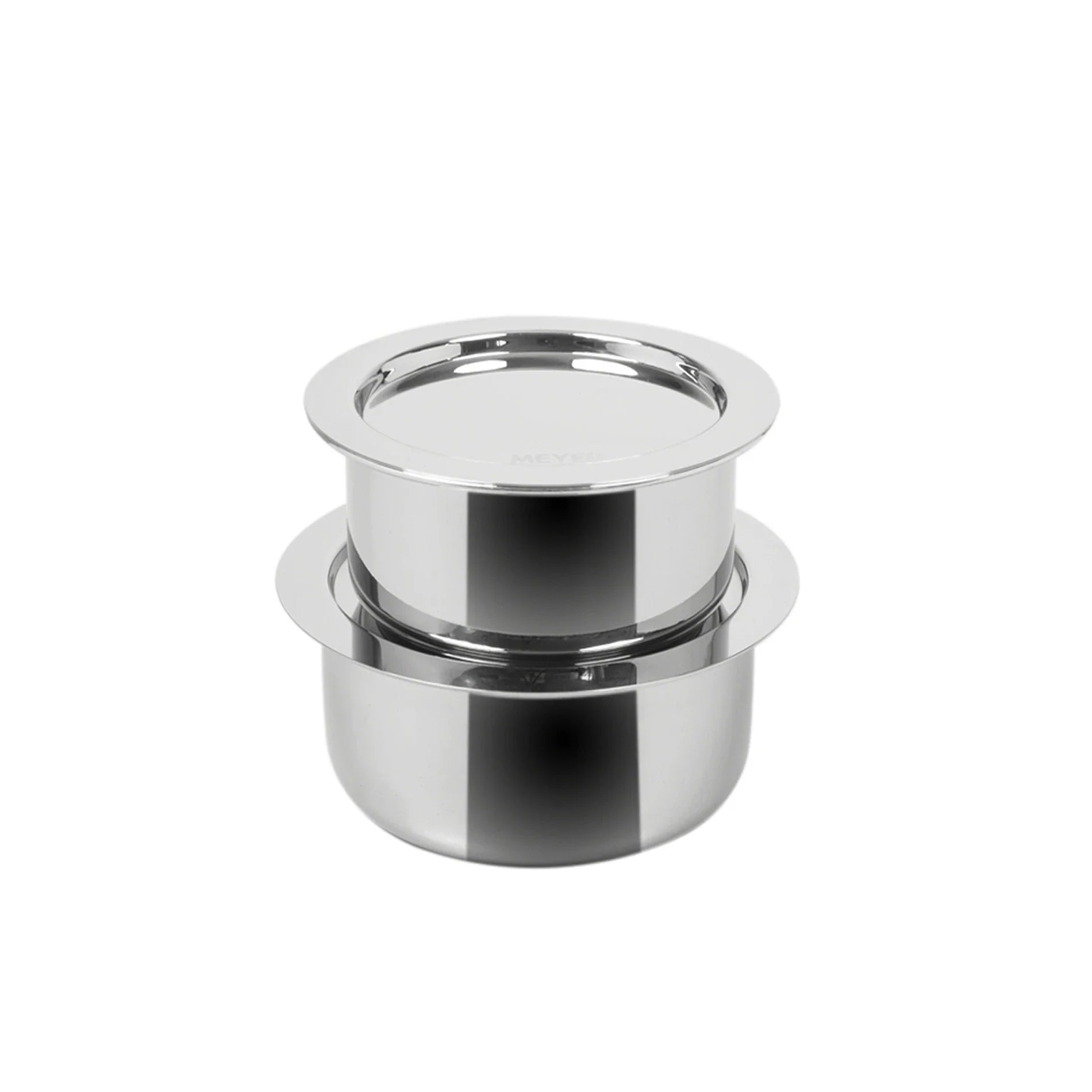 MEYER Trivantage set of 2 Tri-ply Stainless Steel Tope With Lid ( 16,18 cm)