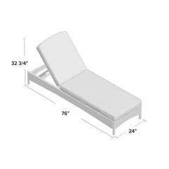 Takeshi Outdoor Swimming Poolside Lounger  (Black)